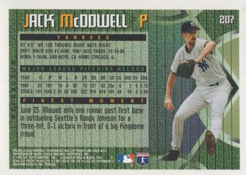 1995 Finest - Refractors #207 Jack McDowell Back