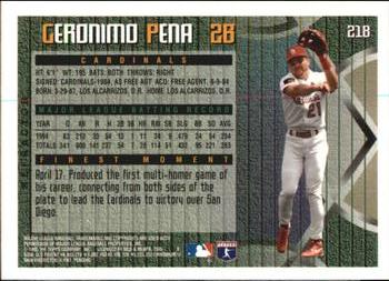 1995 Finest - Refractors #218 Geronimo Pena Back