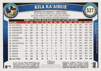 2011 Topps - Diamond Anniversary #527 Kila Ka'aihue Back