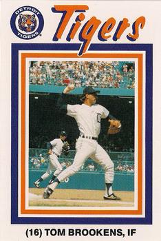 1988 Pepsi/Kroger Detroit Tigers #16 Tom Brookens Front
