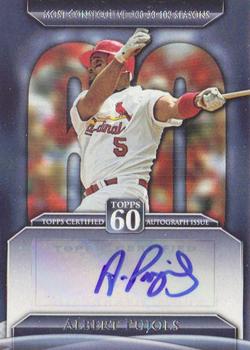 2011 Topps - Topps 60 Autographs #T60A-AP Albert Pujols Front