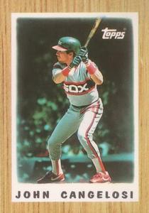 1987 Topps Major League Leaders Minis #49 John Cangelosi Front