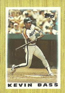 1987 Topps Major League Leaders Minis #7 Kevin Bass Front