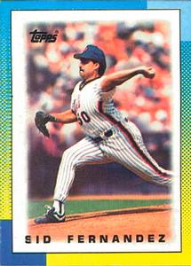 1990 Topps Major League Leaders Minis #66 Sid Fernandez Front