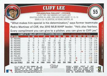 2011 Topps Opening Day #55 Cliff Lee Back