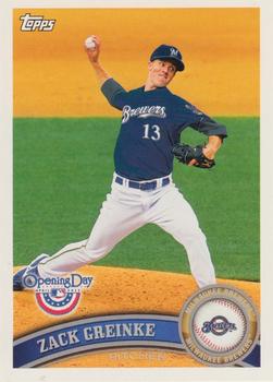 2011 Topps Opening Day #57 Zack Greinke Front