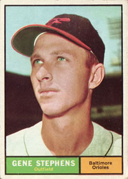 1961 Topps #102 Gene Stephens Front