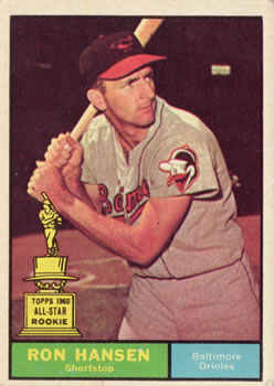 1961 Topps #240 Ron Hansen Front