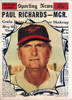 1961 Topps #566 Paul Richards Front
