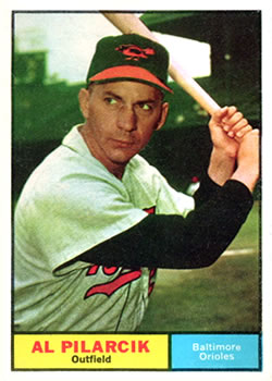 1961 Topps #62 Al Pilarcik Front