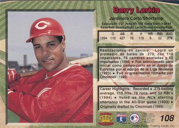 1995 Pacific #108 Barry Larkin Back