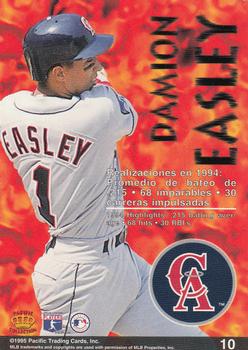 1995 Pacific - Latinos Destacados #10 Damion Easley Back