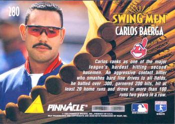 1995 Pinnacle #280 Carlos Baerga Back