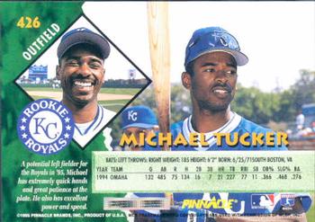 1995 Pinnacle #426 Michael Tucker Back