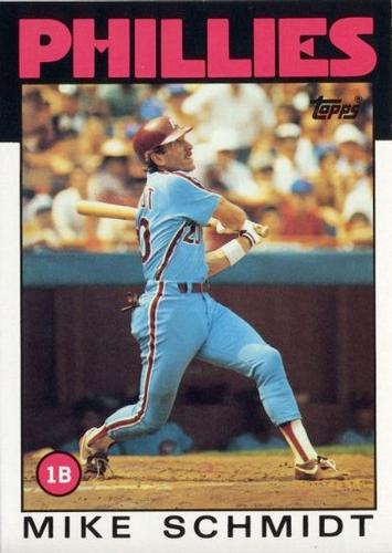 1986 Topps Super #49 Mike Schmidt Front