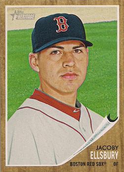 2011 Topps Heritage #101 Jacoby Ellsbury Front