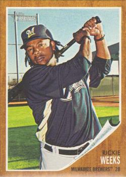 2011 Topps Heritage #208 Rickie Weeks Front