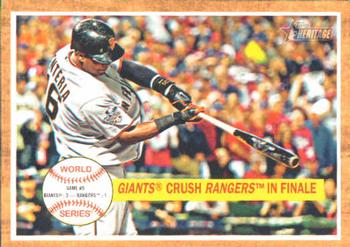 2011 Topps Heritage #236 Giants Crush Rangers Front