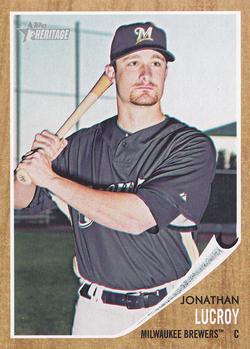 2011 Topps Heritage #247 Jonathan Lucroy Front