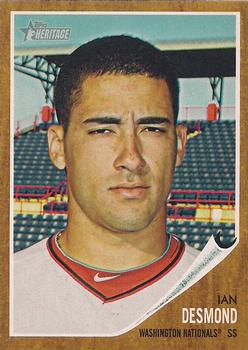 2011 Topps Heritage #296 Ian Desmond Front