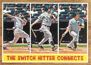 2011 Topps Heritage #318 The Switch Hitter Connects Front