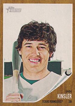 2011 Topps Heritage #34 Ian Kinsler Front