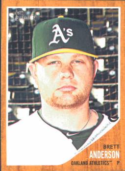 2011 Topps Heritage #357 Brett Anderson Front