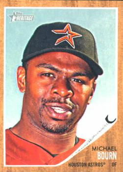 2011 Topps Heritage #432 Michael Bourn Front