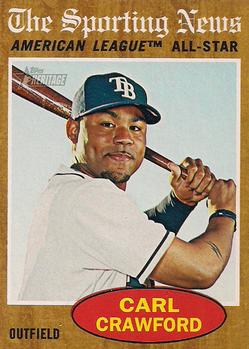 2011 Topps Heritage #470 Carl Crawford Front