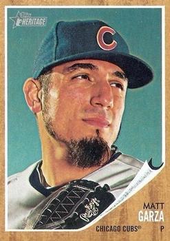 2011 Topps Heritage #485 Matt Garza Front