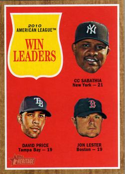 2011 Topps Heritage #57 CC Sabathia / David Price / Jon Lester Front