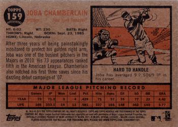2011 Topps Heritage #159 Joba Chamberlain Back