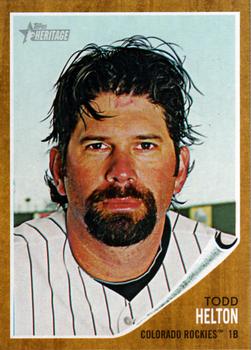 2011 Topps Heritage #190 Todd Helton Front