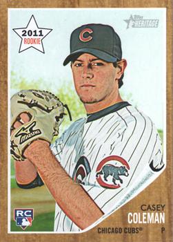 2011 Topps Heritage #224 Casey Coleman Front