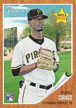 2011 Topps Heritage #229 Pedro Ciriaco Front