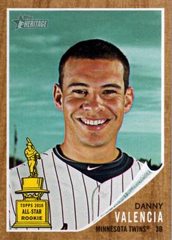 2011 Topps Heritage #283 Danny Valencia Front