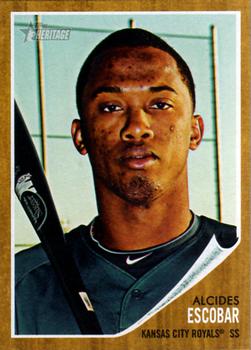 2011 Topps Heritage #332 Alcides Escobar Front