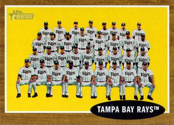2011 Topps Heritage #334 Tampa Bay Rays Front