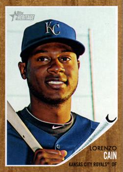 2011 Topps Heritage #341 Lorenzo Cain Front