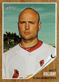 2011 Topps Heritage #370 Matt Holliday Front