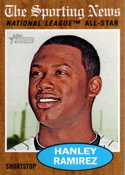 2011 Topps Heritage #393 Hanley Ramirez Front