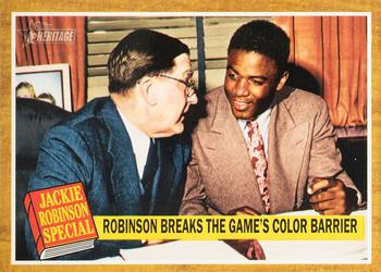 2011 Topps Heritage #138 Robinson Breaks the Game's Color Barrier Front