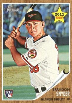 2011 Topps Heritage #99 Brandon Snyder Front