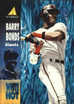 1995 Pinnacle - White Hot #WH6 Barry Bonds Front