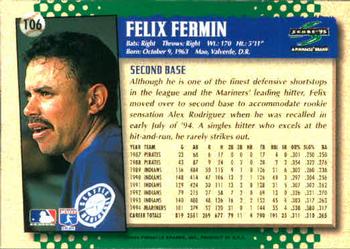 1995 Score #106 Felix Fermin Back