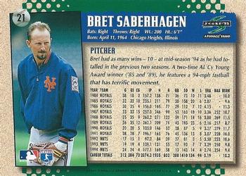 1995 Score #21 Bret Saberhagen Back