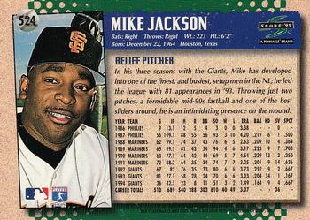 1995 Score #524 Mike Jackson Back