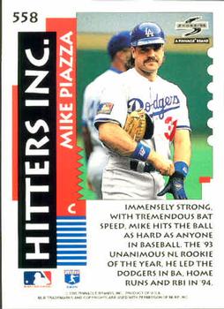 1995 Score #558 Mike Piazza Back