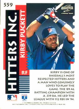 1995 Score #559 Kirby Puckett Back