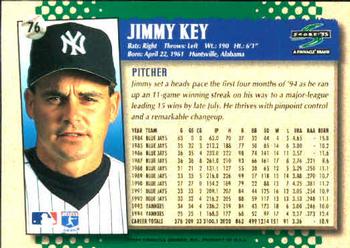 1995 Score #76 Jimmy Key Back